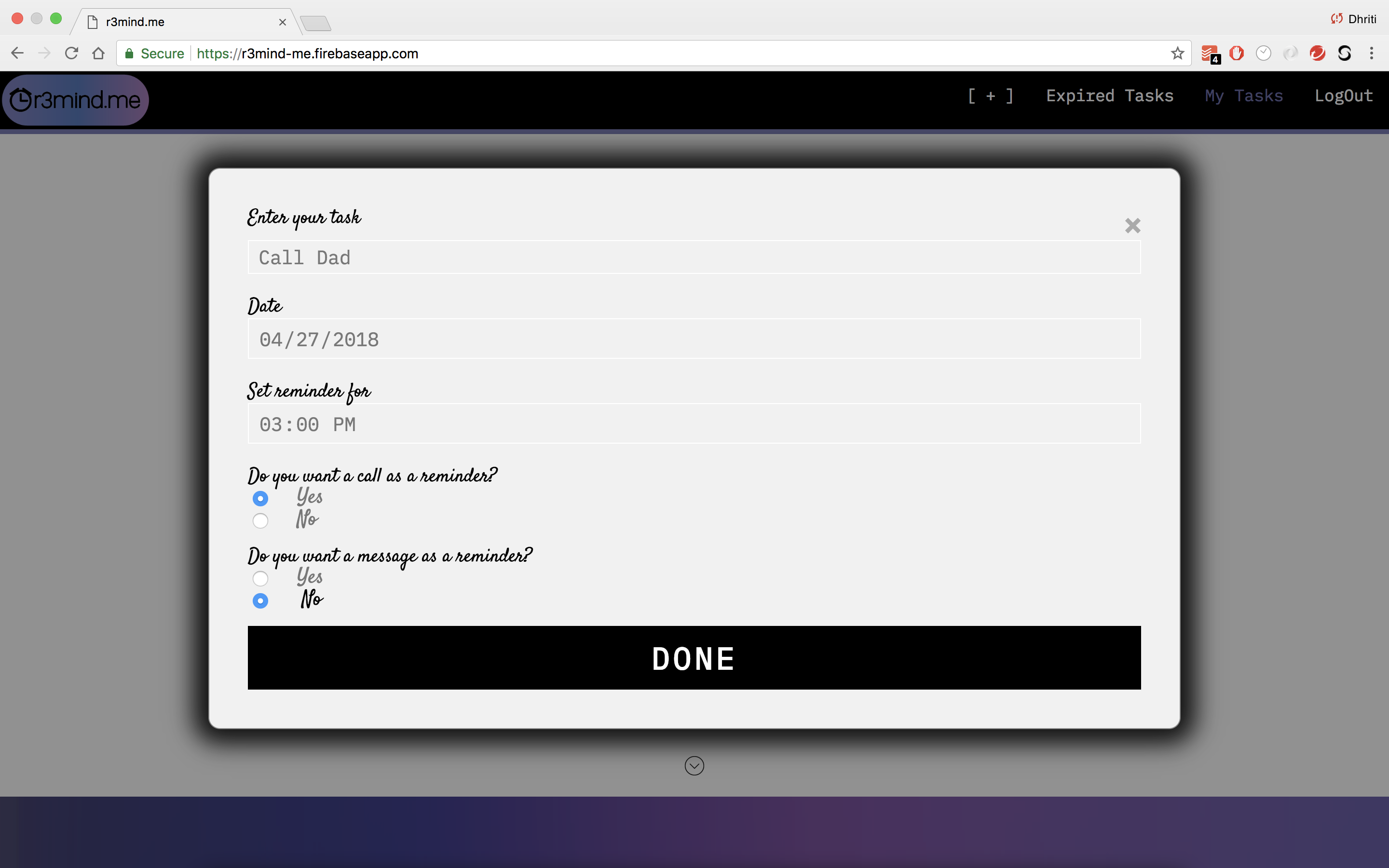 Add new task